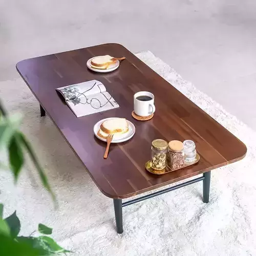 Cocoa Acacia solid wood folding living room table