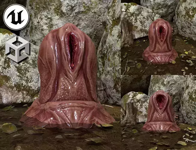 Alien Egg Low-poly 3D model
