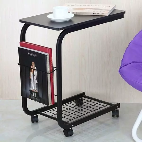 Movable storage type side table 3D model_0