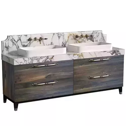 Bathroom furniture Vanity unit in Art Deco style