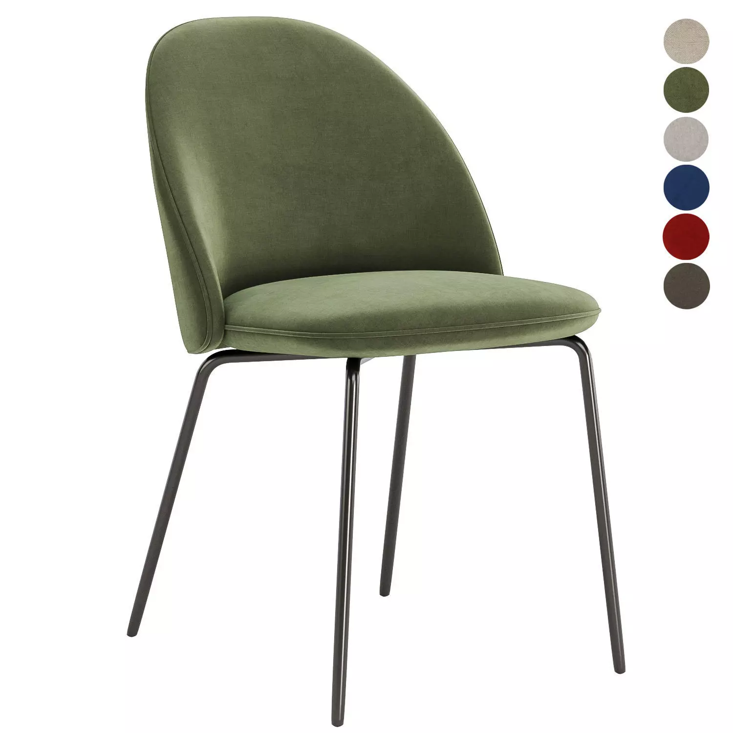 Iola fabric chair 3D model