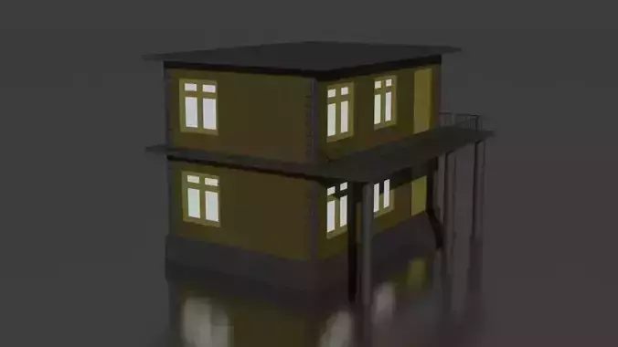 City house low-poly