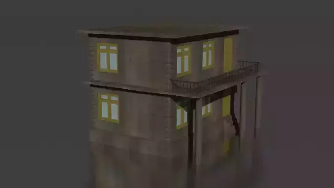 City house low-poly