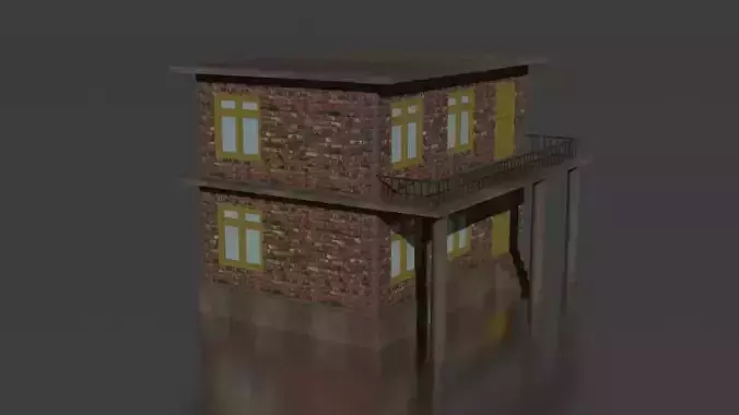 City house low-poly
