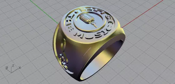 Anello uomo a fascia 3D print model