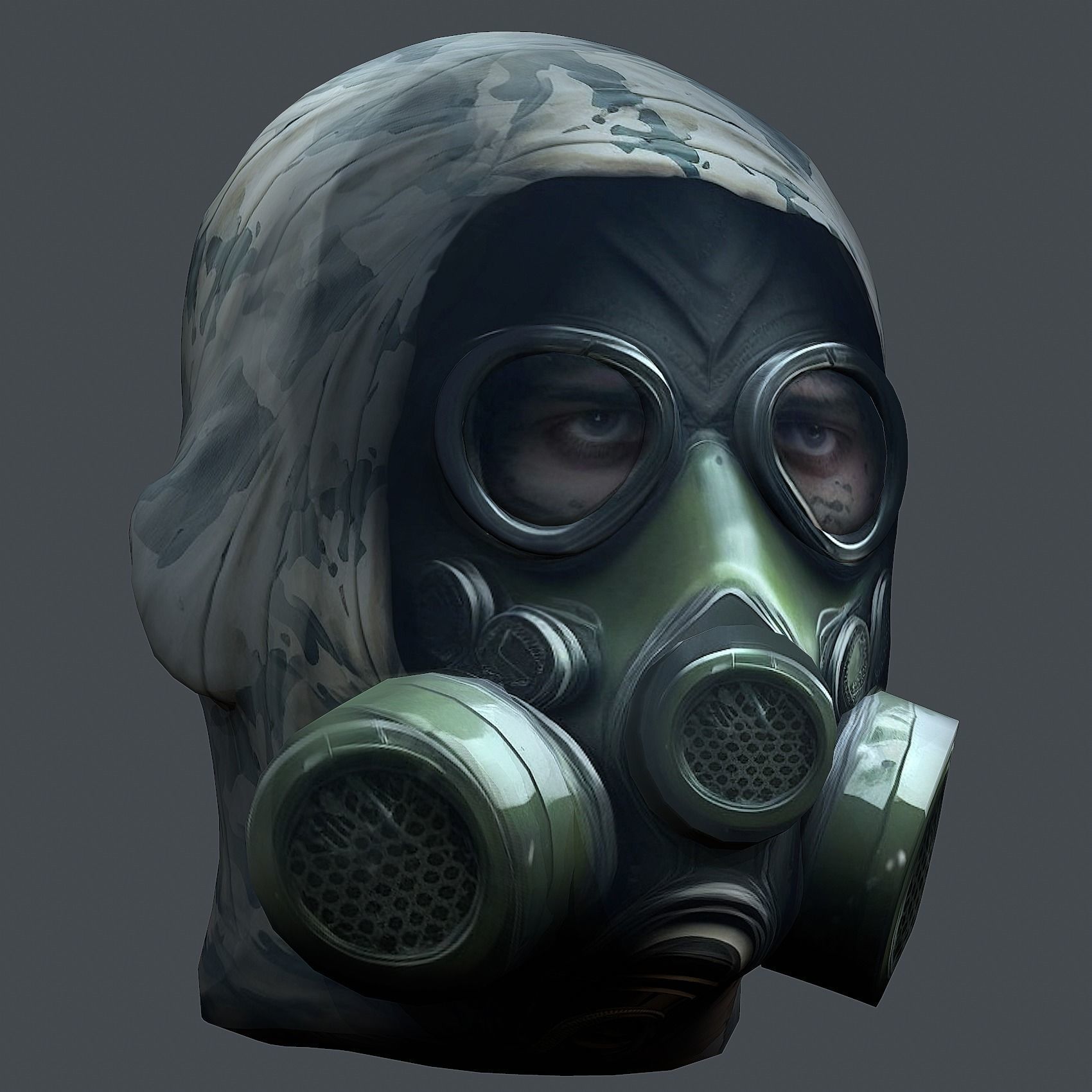 Helmet 3d model military combat Military Low-poly Low-poly Low-poly 3D model_2