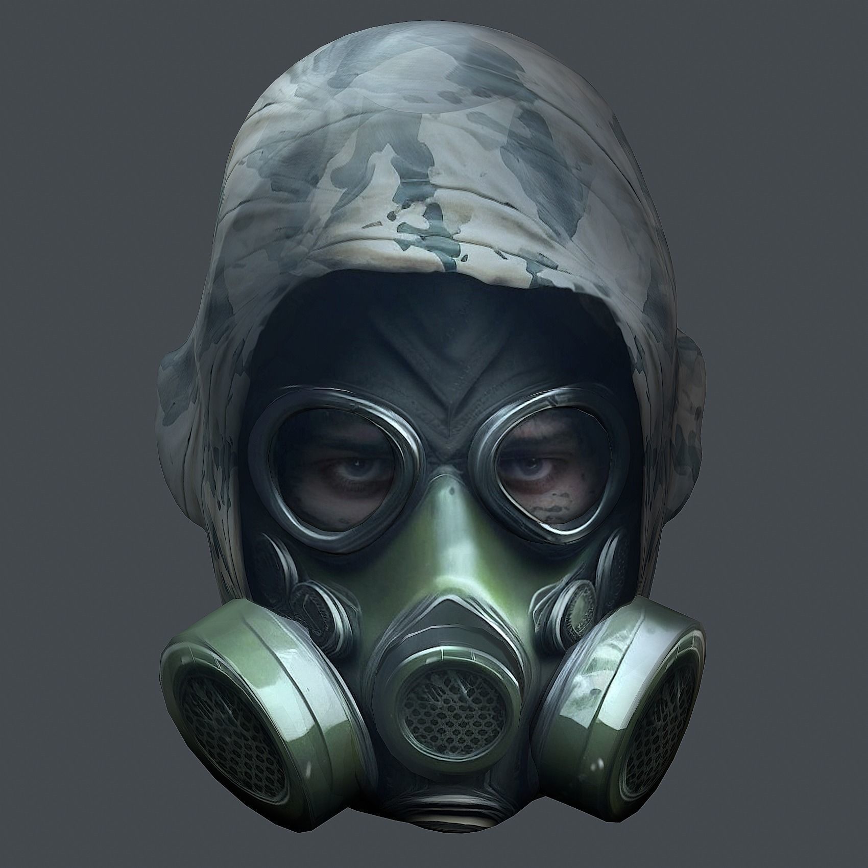 Helmet 3d model military combat Military Low-poly Low-poly Low-poly 3D model_4