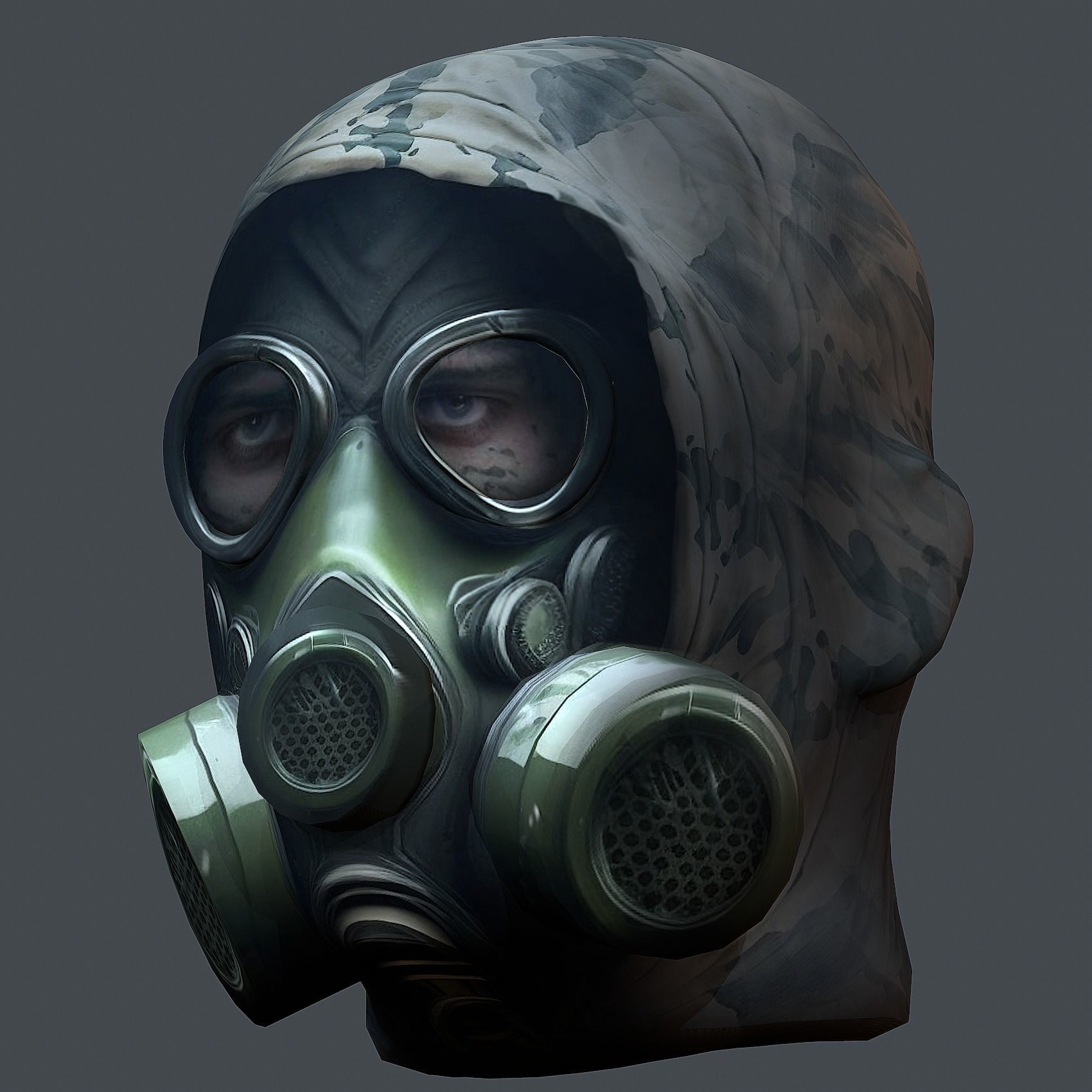 Helmet 3d model military combat Military Low-poly Low-poly Low-poly 3D model_3