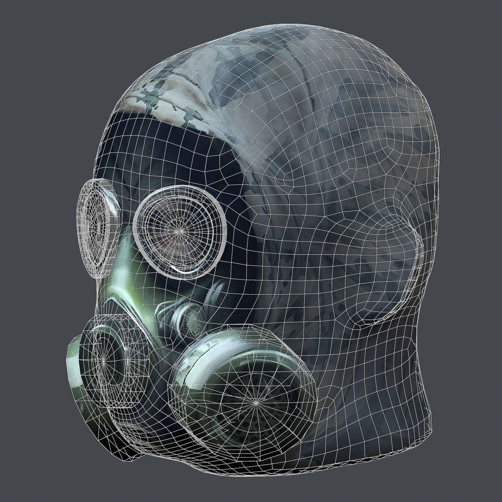 Helmet 3d model military combat Military Low-poly Low-poly Low-poly 3D model_9