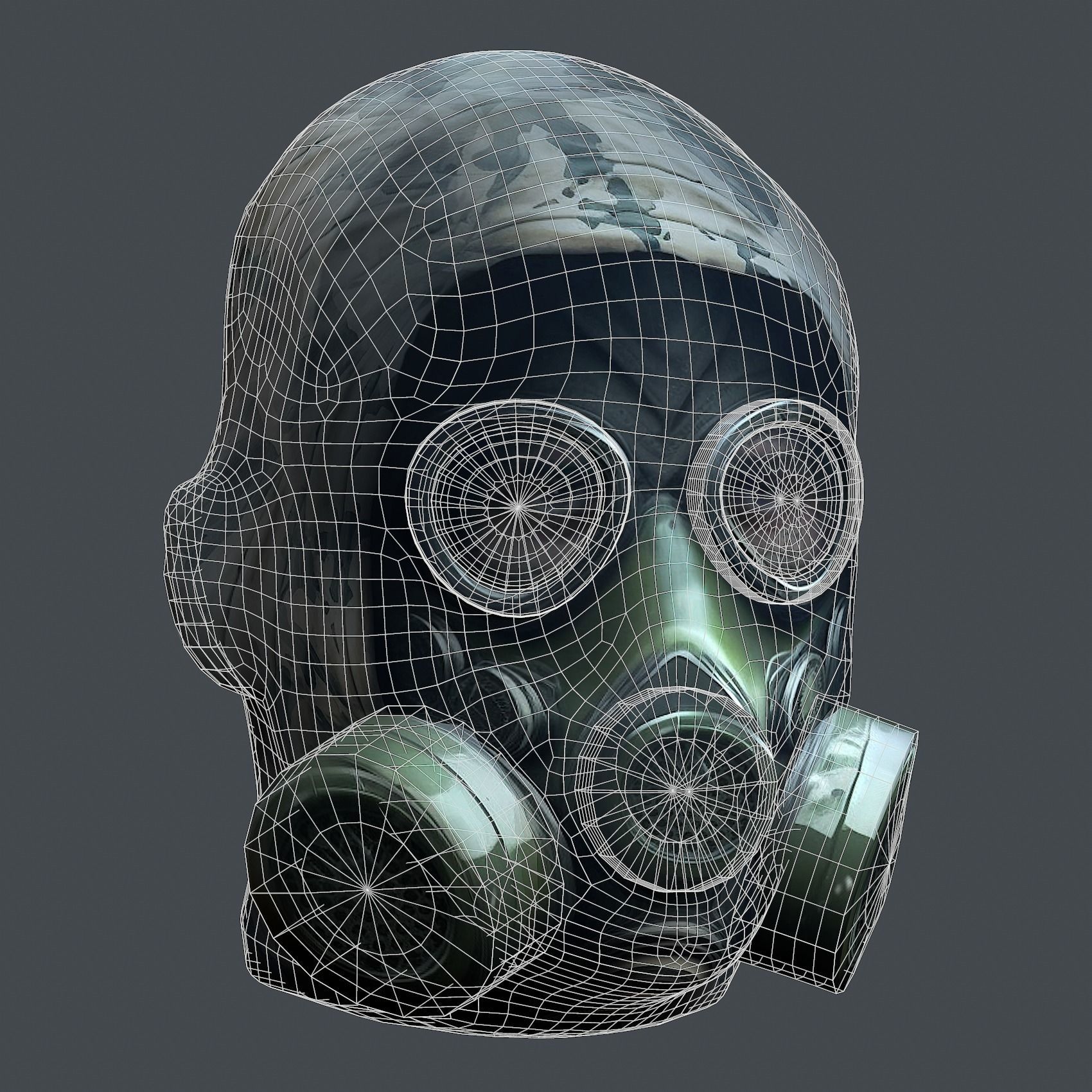 Helmet 3d model military combat Military Low-poly Low-poly Low-poly 3D model_10