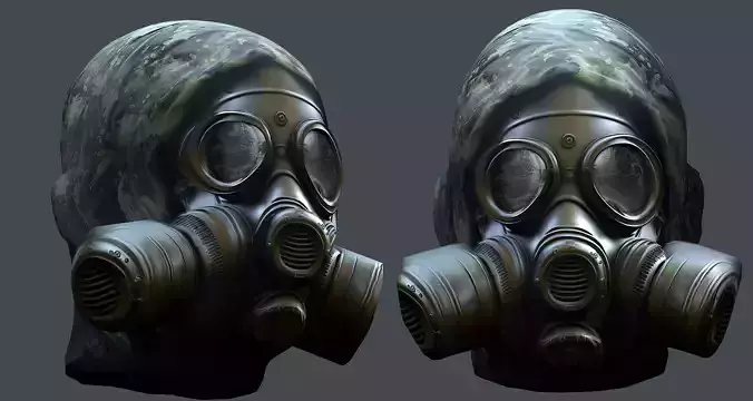 Helmet 3d model military combat Military Low-poly Low-poly