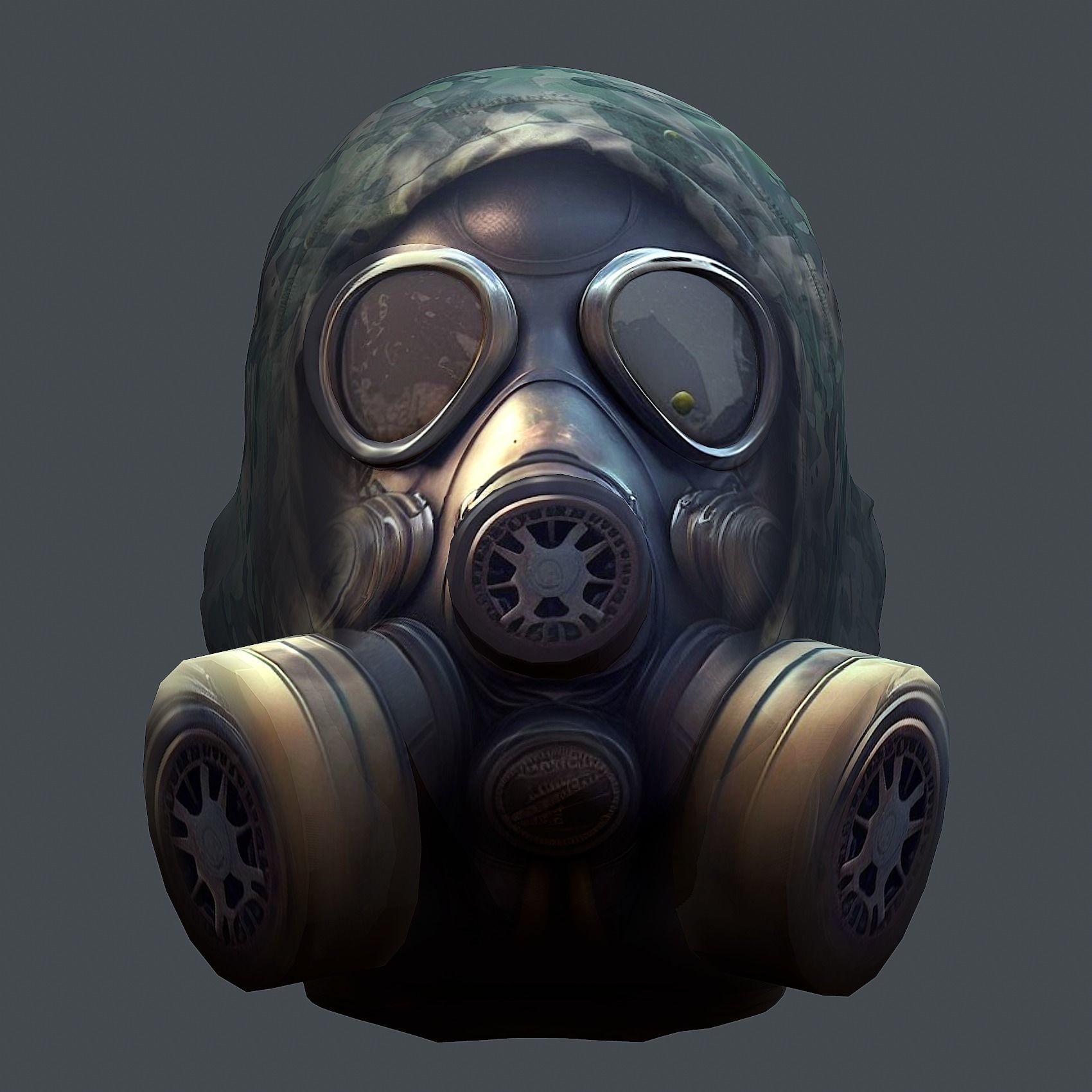 Helmet 3d model military combat Military Low-poly Low-poly Low-poly 3D model_5