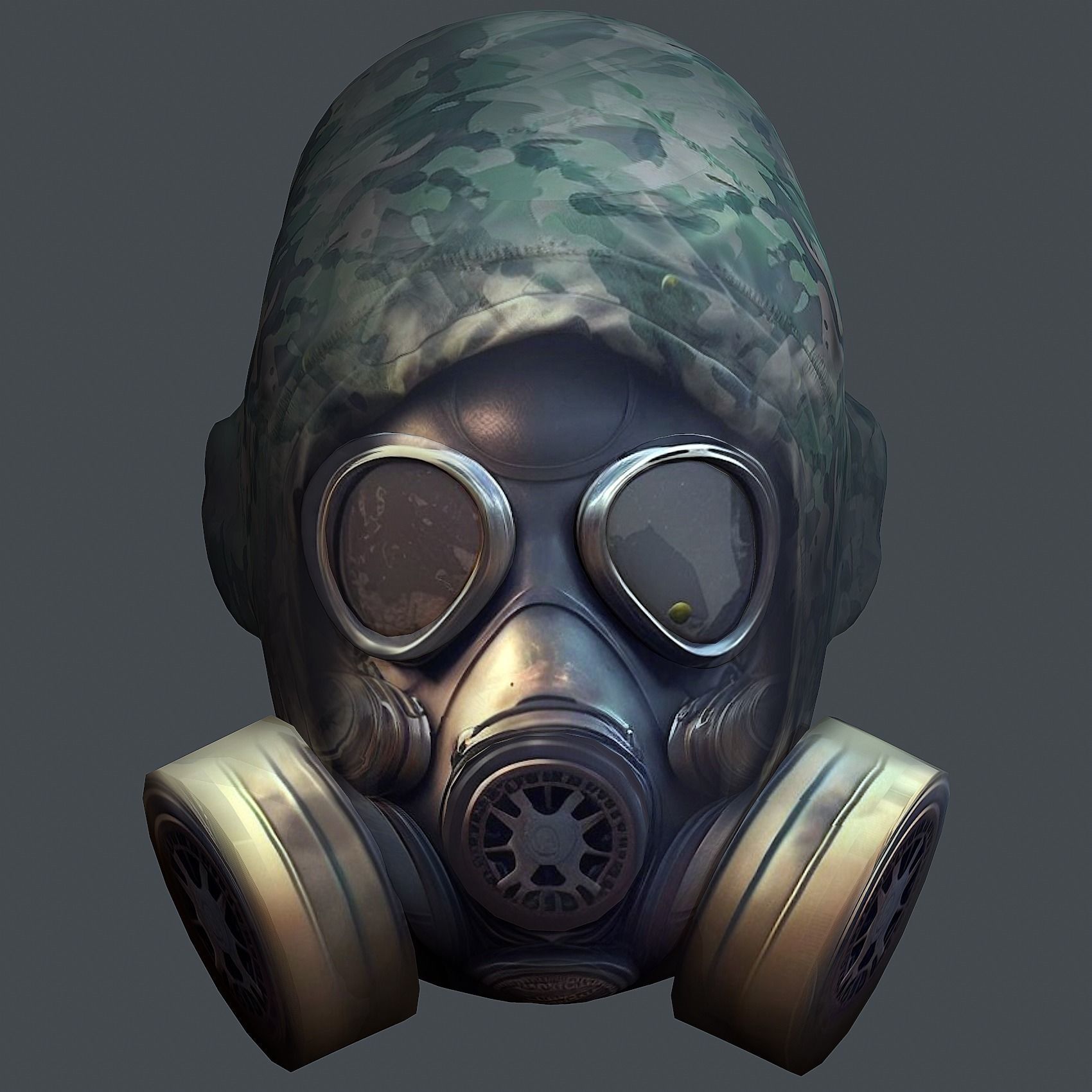 Helmet 3d model military combat Military Low-poly Low-poly Low-poly 3D model_4