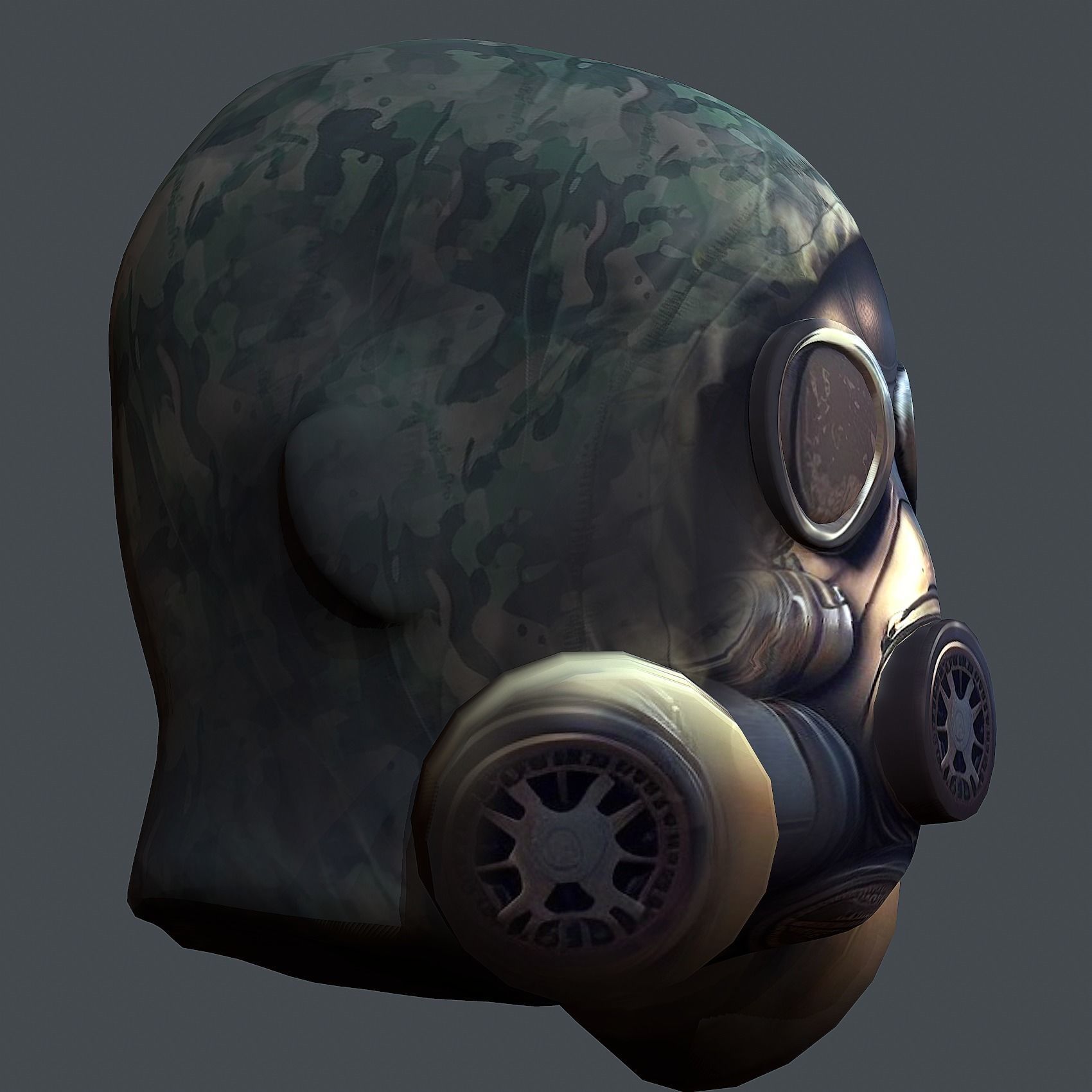 Helmet 3d model military combat Military Low-poly Low-poly Low-poly 3D model_6