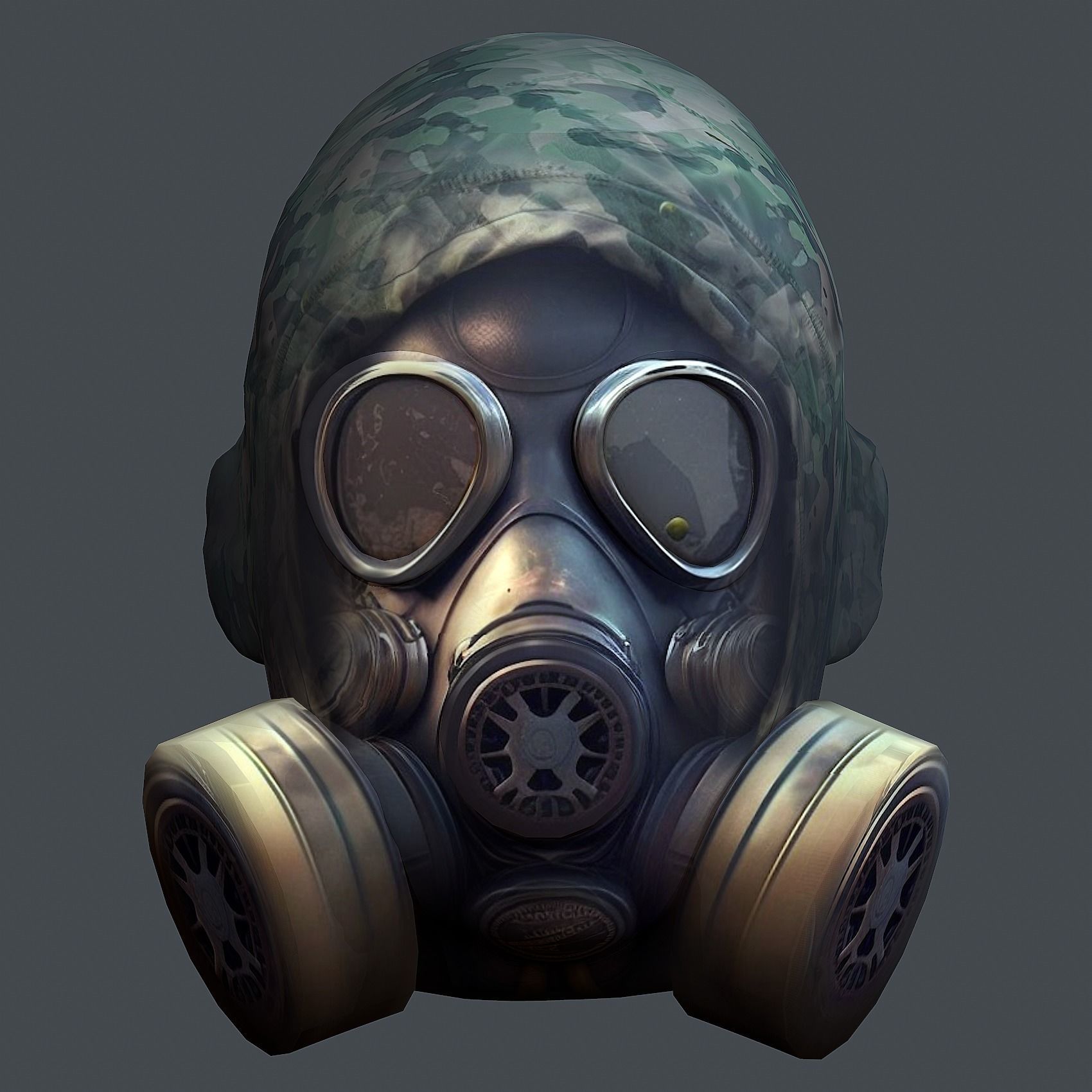 Helmet 3d model military combat Military Low-poly Low-poly Low-poly 3D model_1