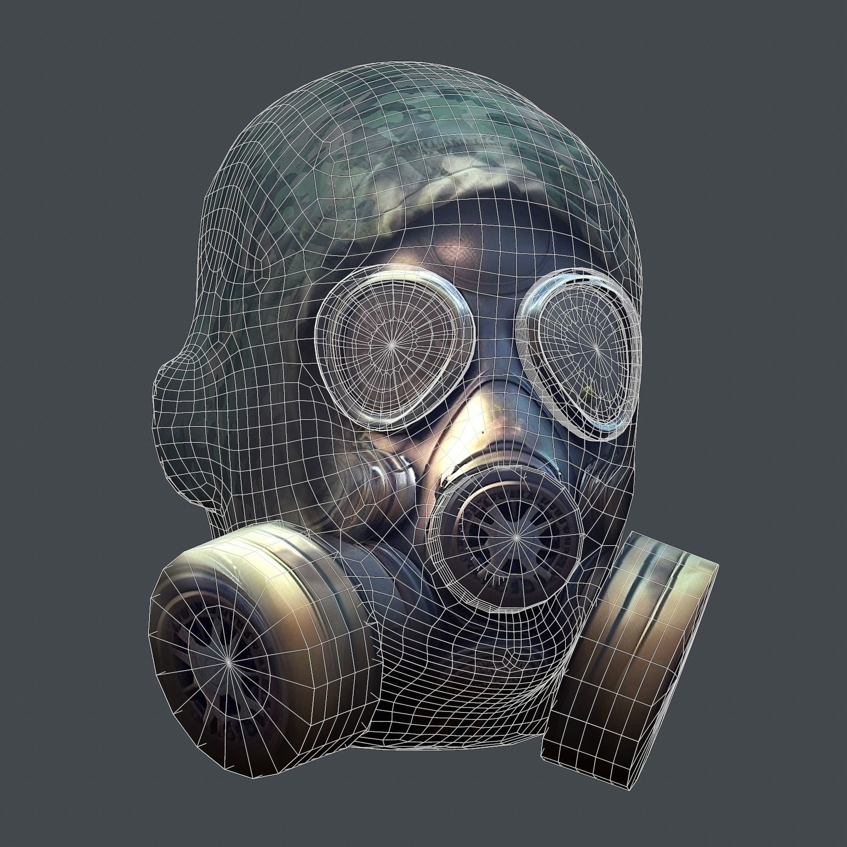 Helmet 3d model military combat Military Low-poly Low-poly Low-poly 3D model_10