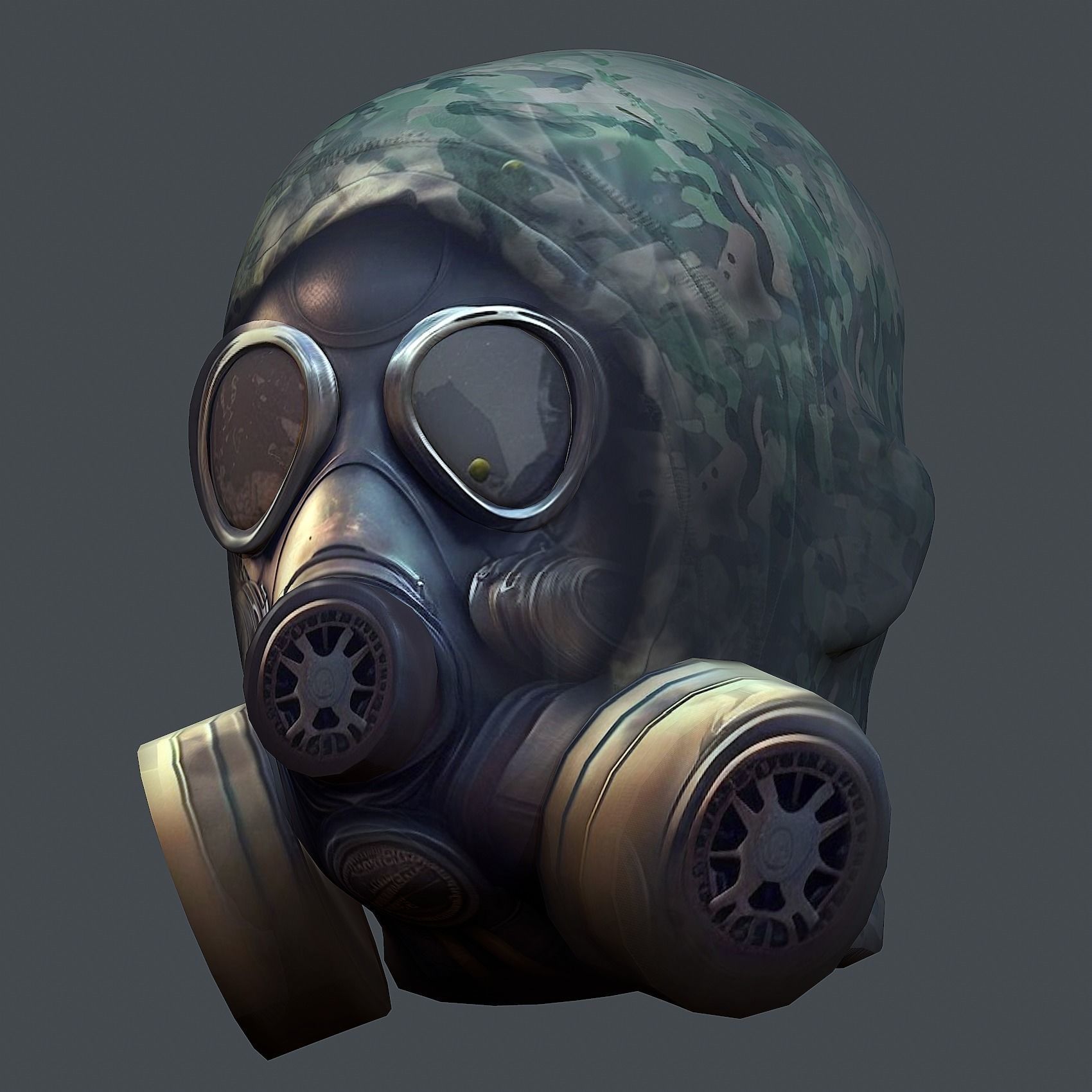 Helmet 3d model military combat Military Low-poly Low-poly Low-poly 3D model_3