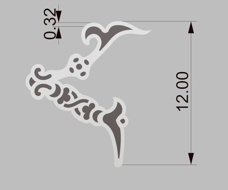  Armenian letters  3D print model_3