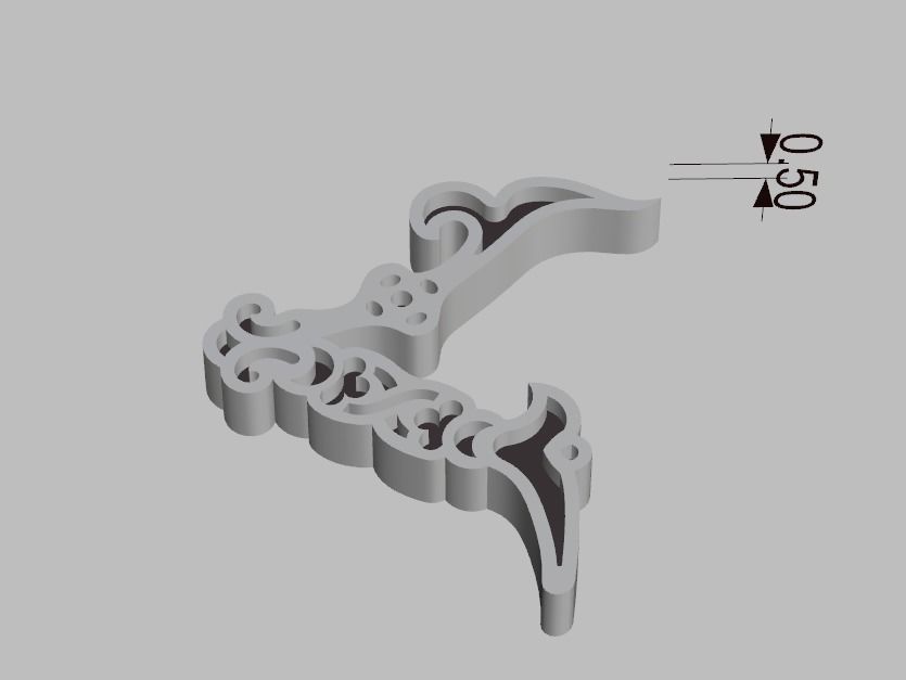  Armenian letters  3D print model_4