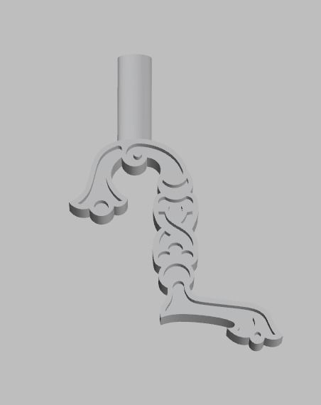 Armenian letters 3D print model_5