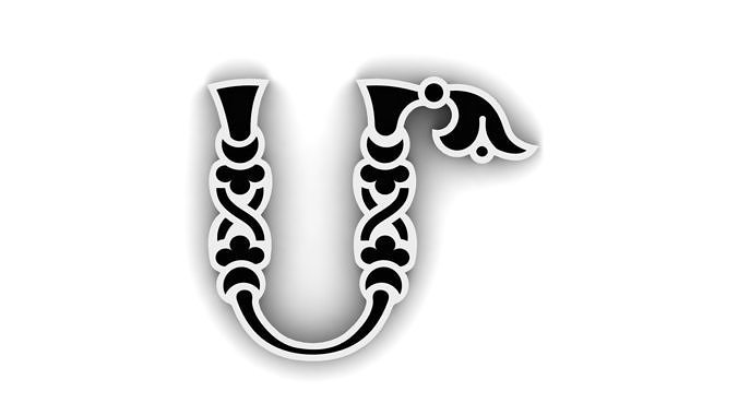 Armenian letters Free 3D print model