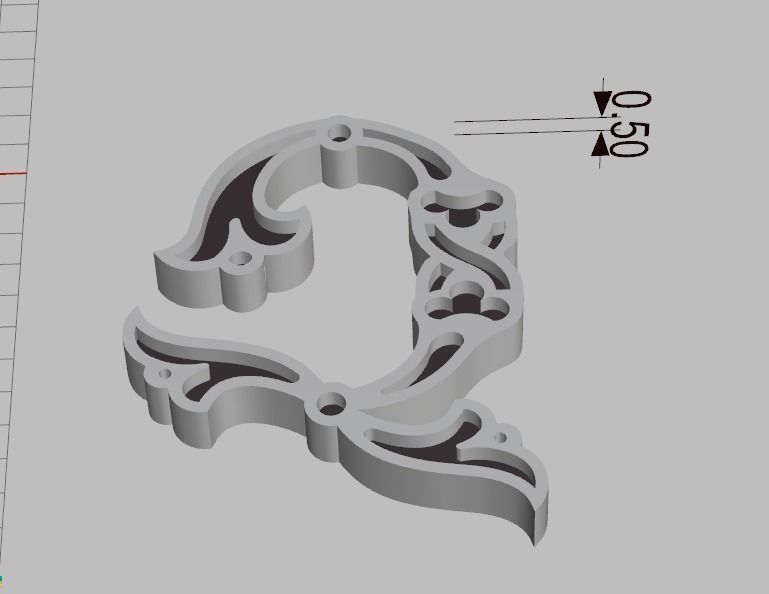 Armenian letters  3D print model_4