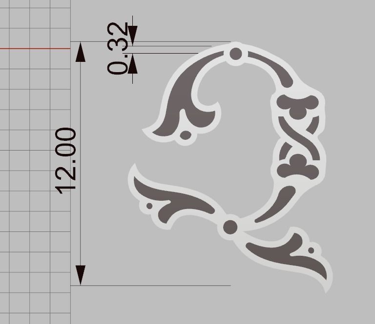 Armenian letters  3D print model_3