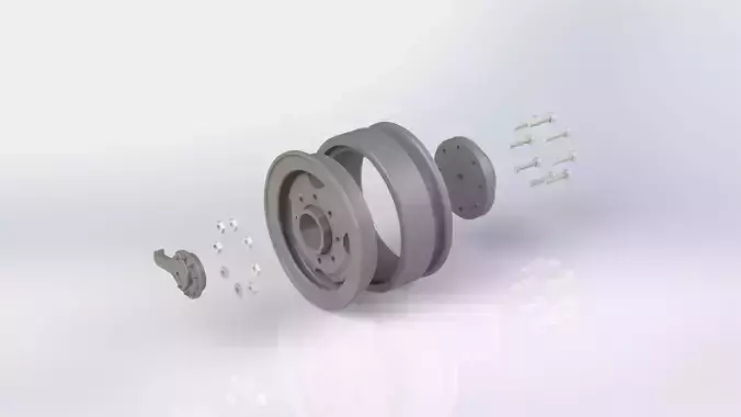 3D printable Zil-131 rim 3D print model