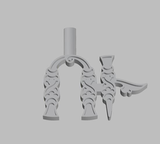 Armenian letters 3D print model_5
