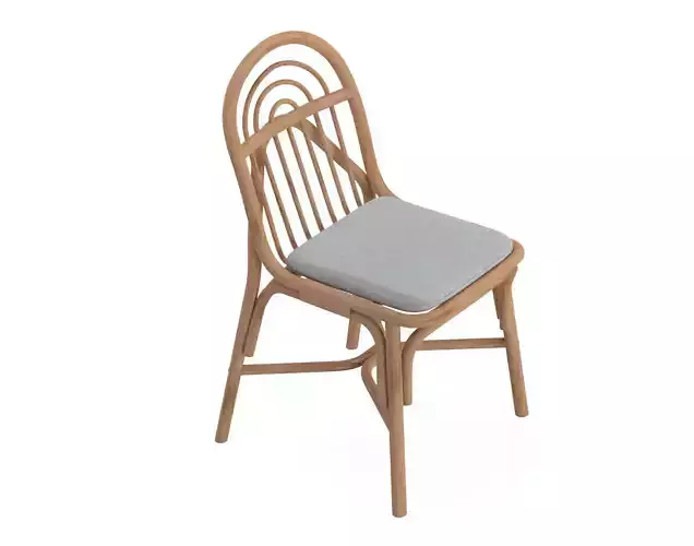 SILLON Rattan chair with integrated cushion