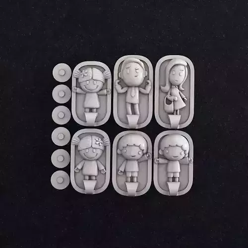 Keychain Family chess