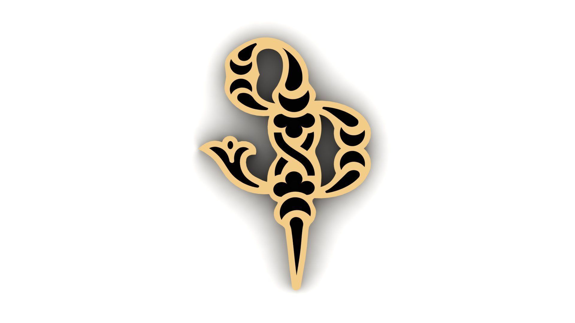 Armenian letters 3D print model_1