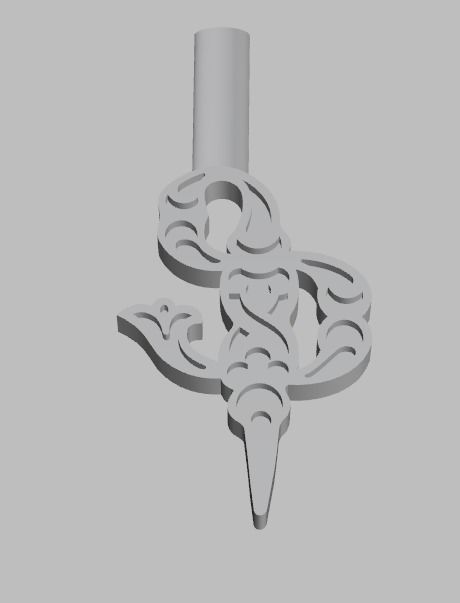 Armenian letters 3D print model_5