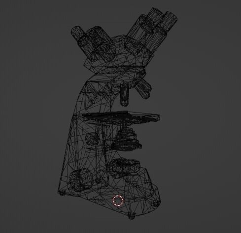 Microscope Low-poly 3D model_20