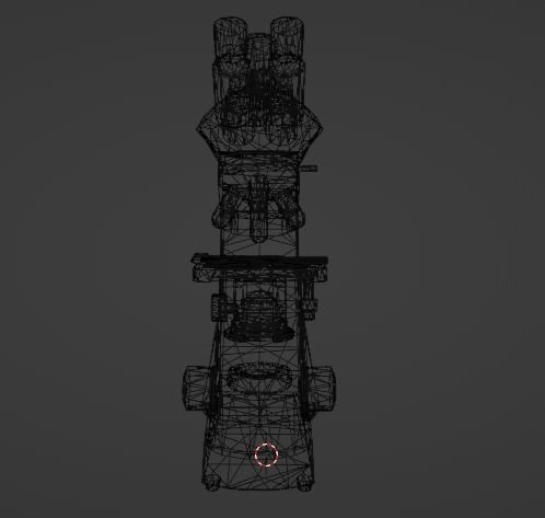 Microscope Low-poly 3D model_19