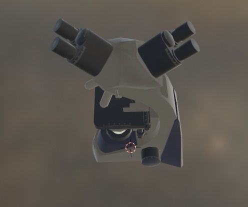 Microscope Low-poly 3D model_17