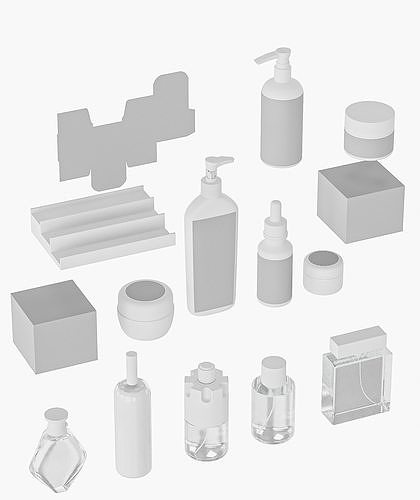 15 Bottles Product Pack 3D model