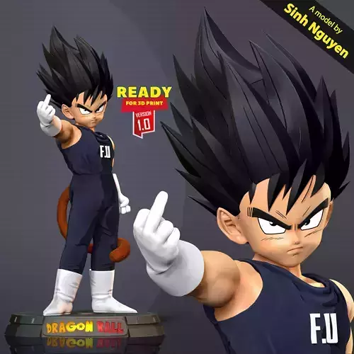 Little Prince Vegeta 3D print model