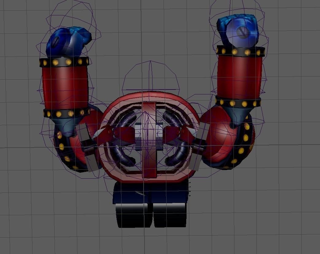 One Piece General Franky Low-poly 3D model_5