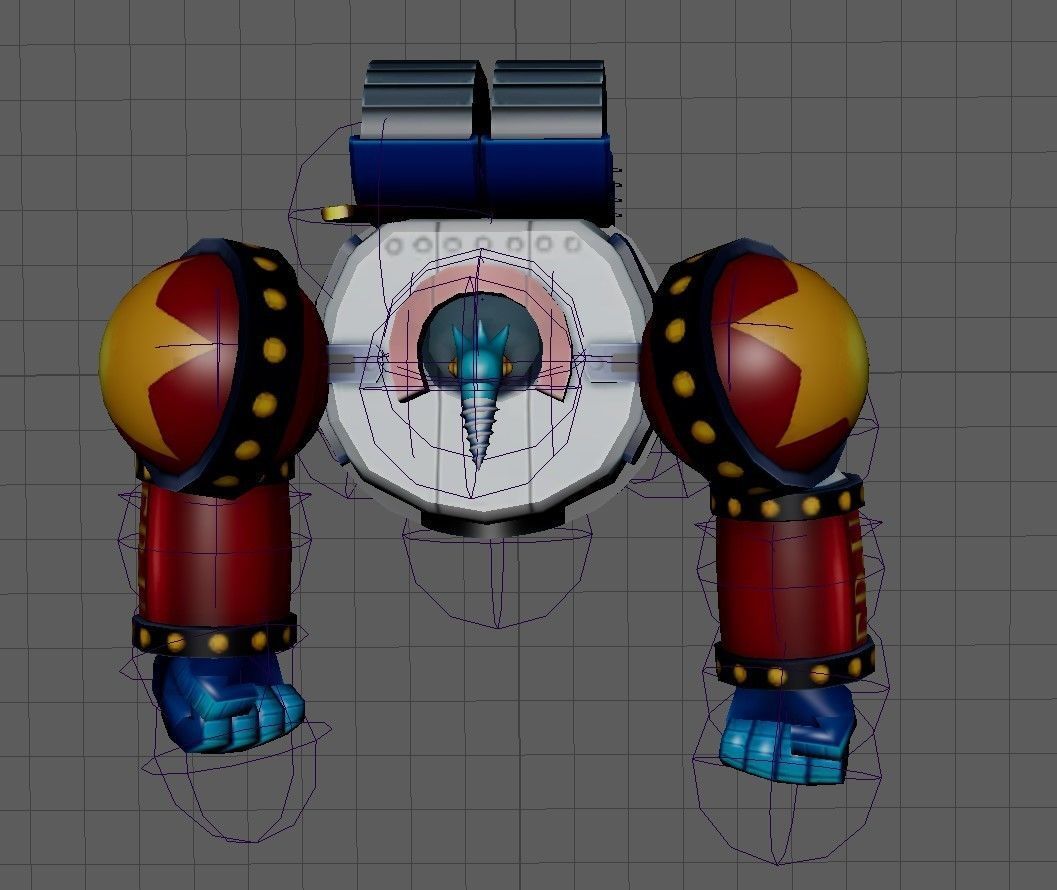 One Piece General Franky Low-poly 3D model_4