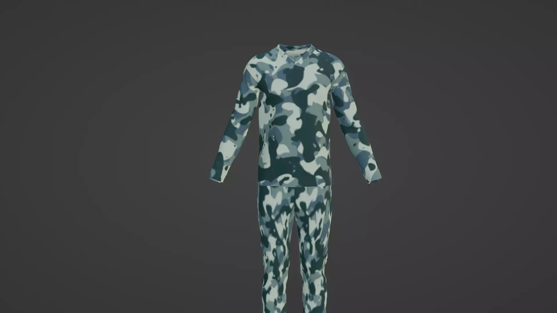 Soldier Uniform Low-poly 3D model_0