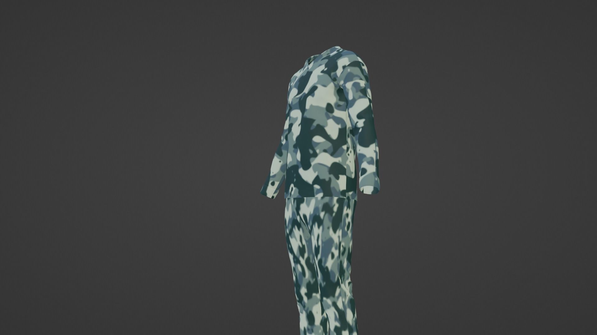 Soldier Uniform Low-poly 3D model_6