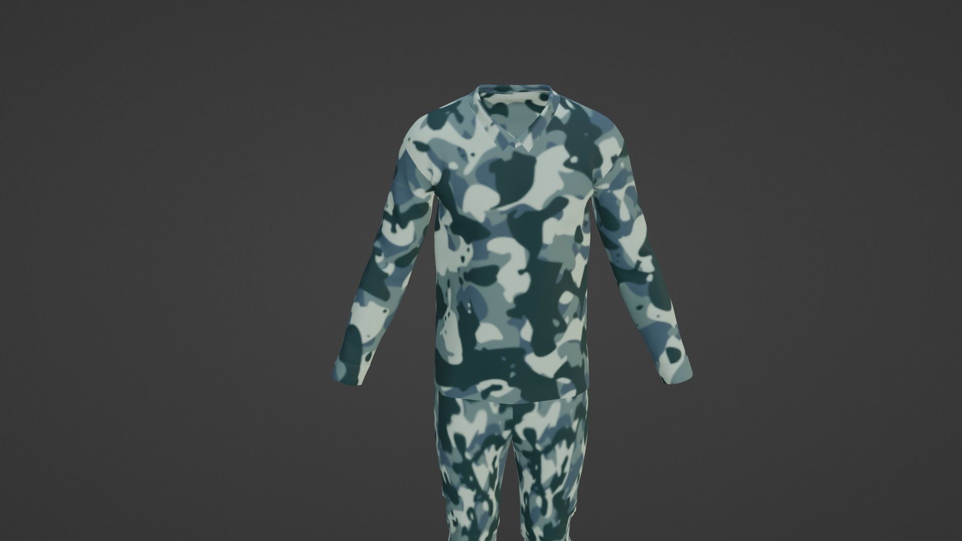 Soldier Uniform Low-poly 3D model_4