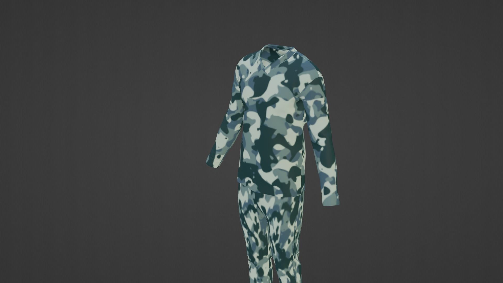 Soldier Uniform Low-poly 3D model_5