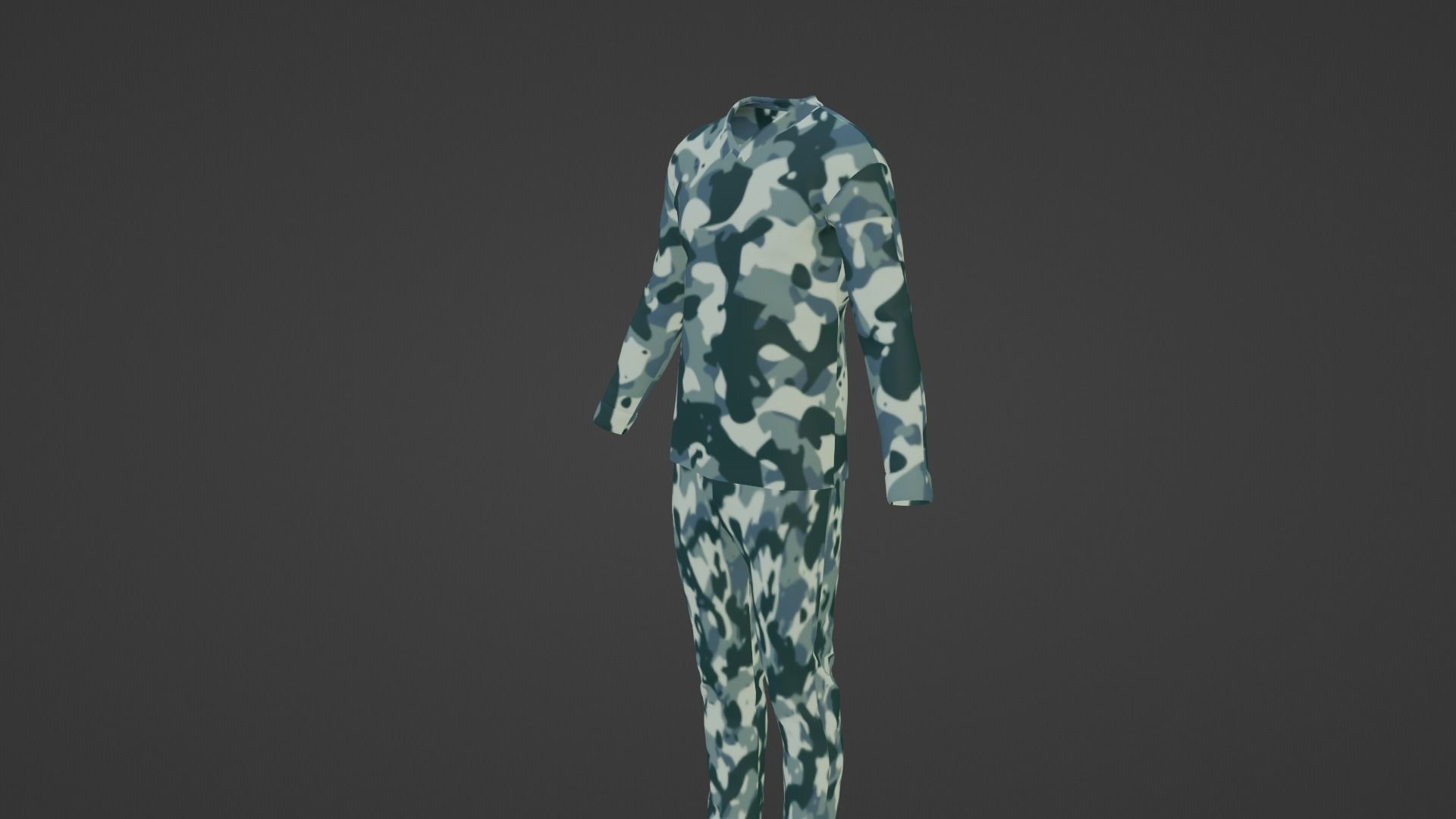 Soldier Uniform Low-poly 3D model_2