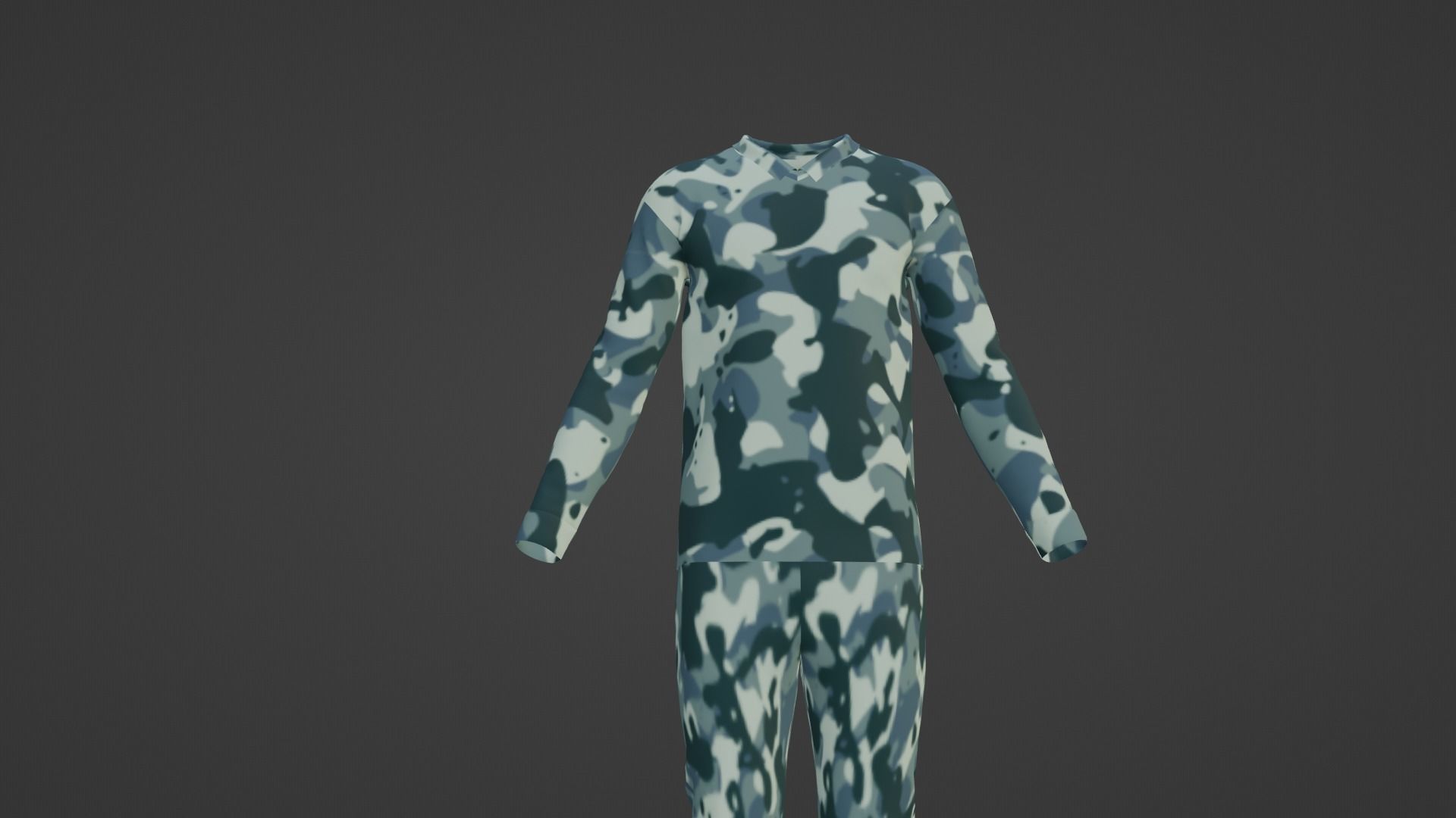 Soldier Uniform Low-poly 3D model_8