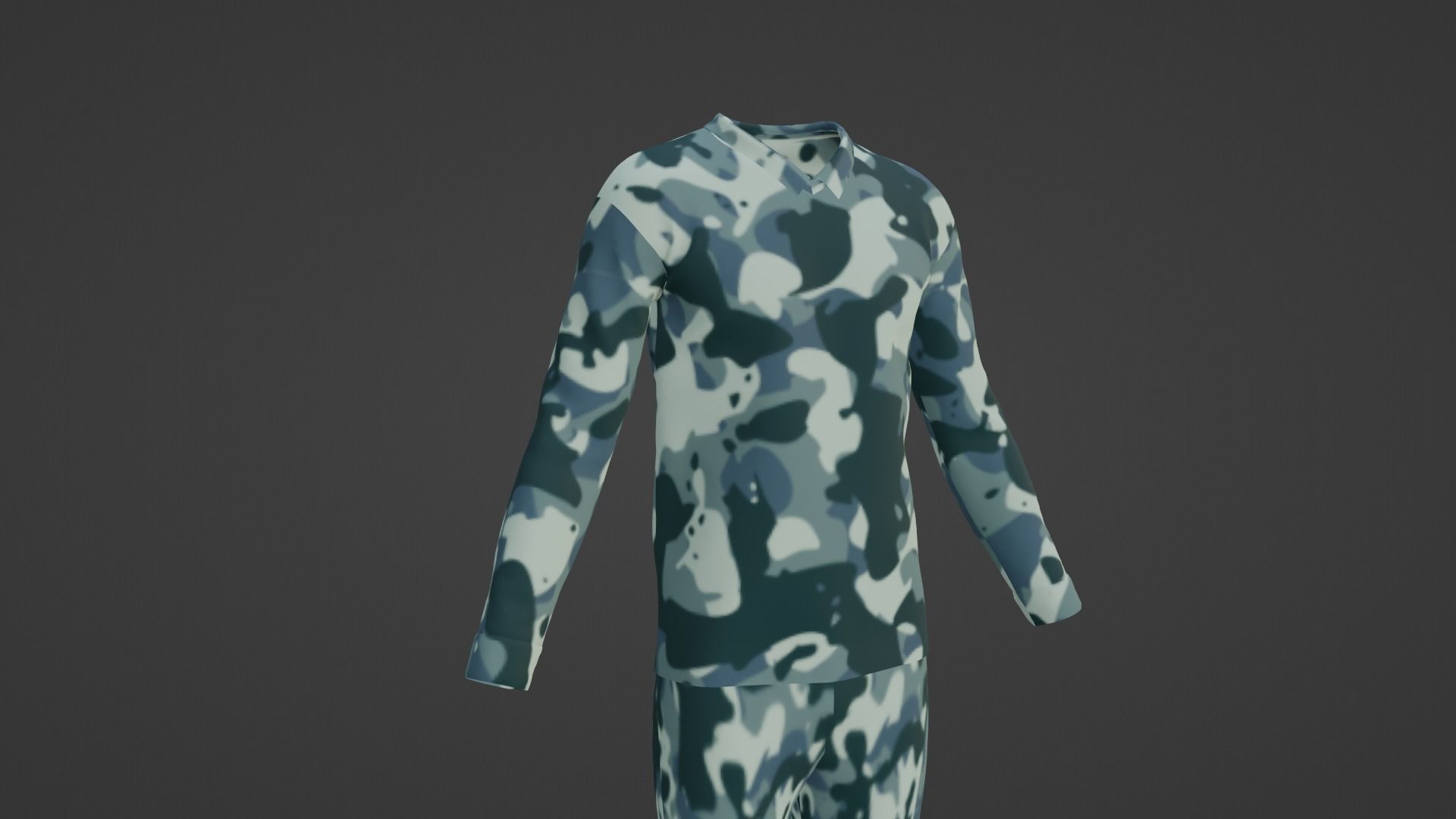 Soldier Uniform Low-poly 3D model_9