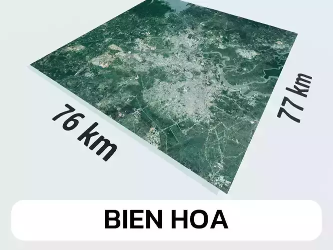 Bien Hoa Vietnam City Landscape 3D Model