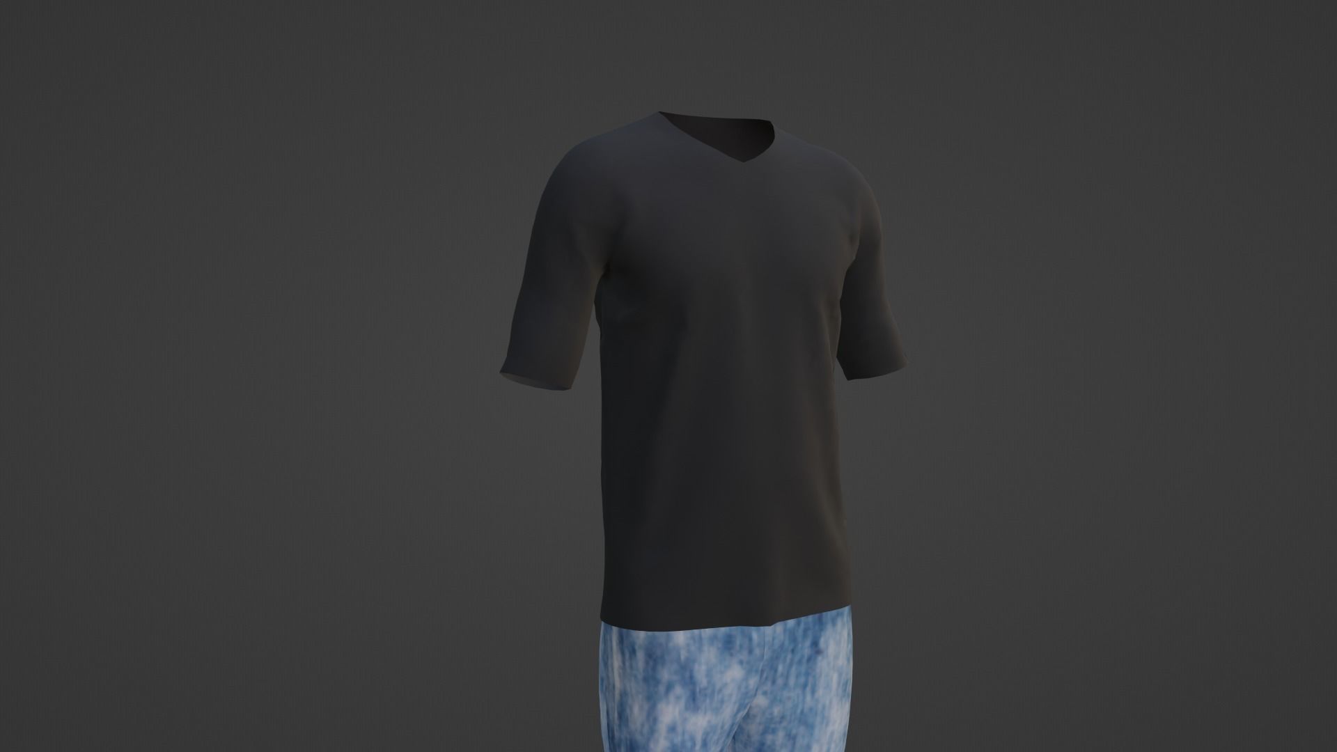 Man Outfit Low-poly 3D model_9