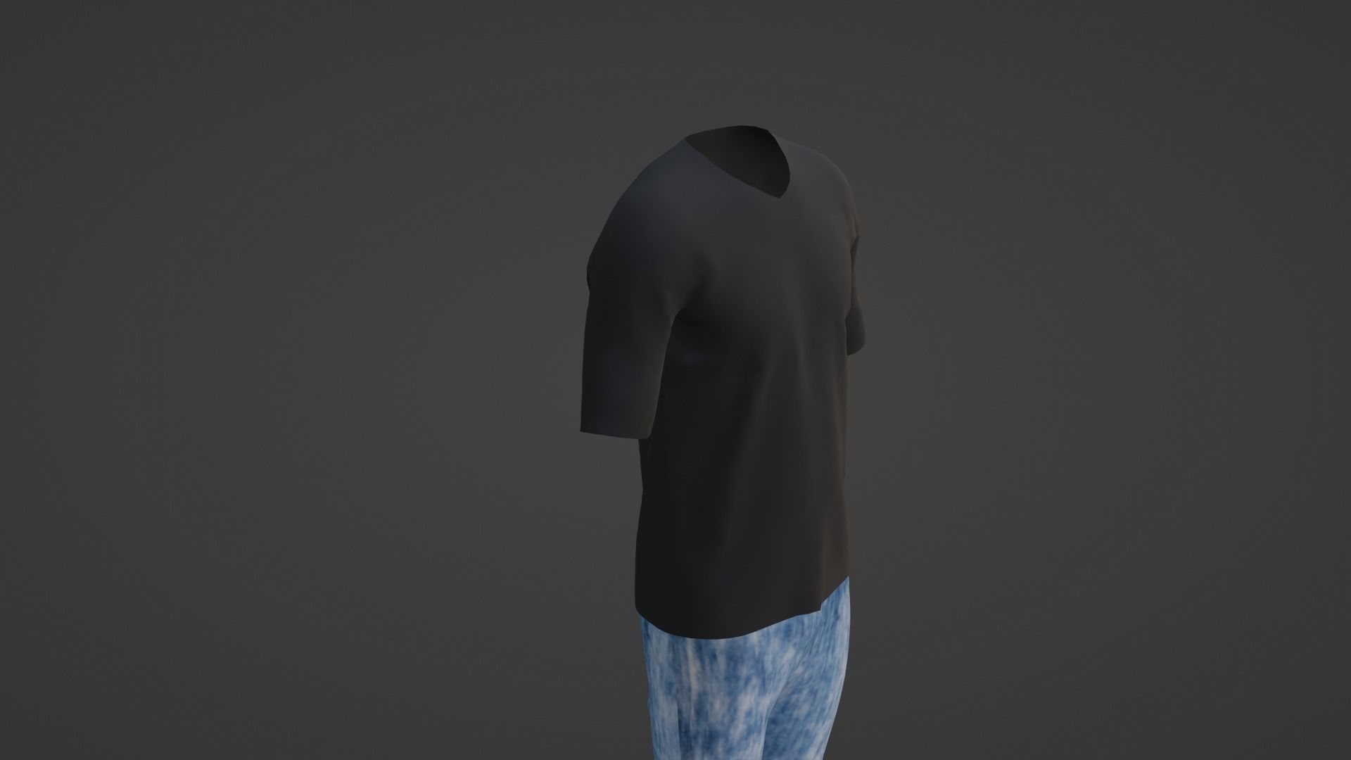 Man Outfit Low-poly 3D model_3